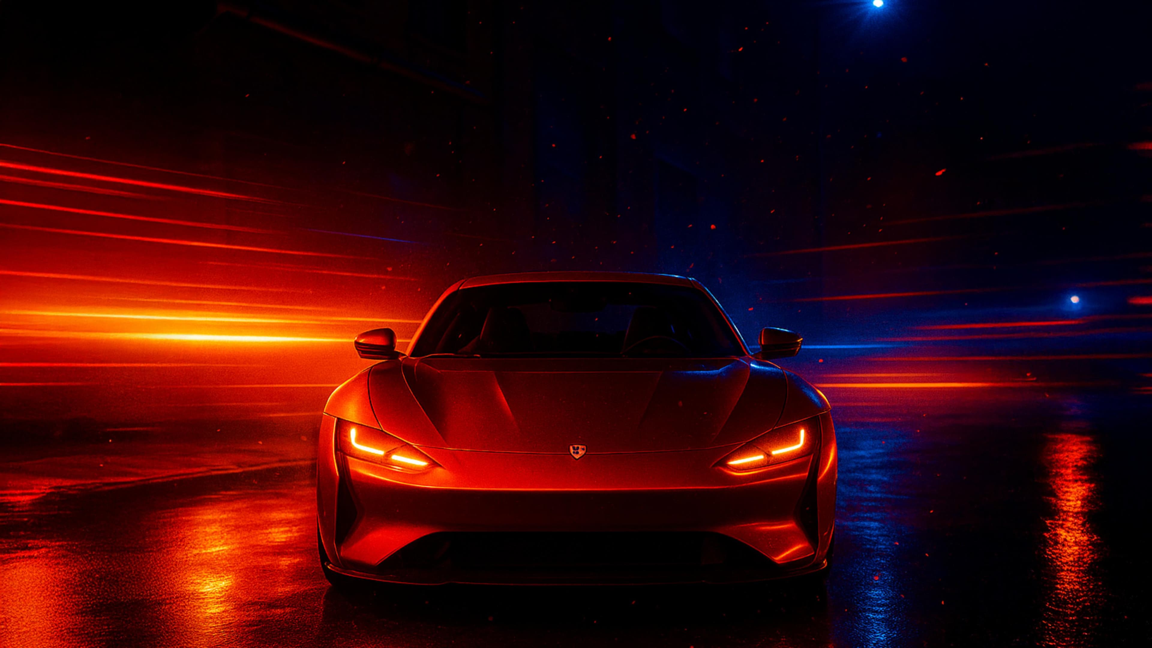 imagem de carro esportivo usando Thor escapamento eletronico